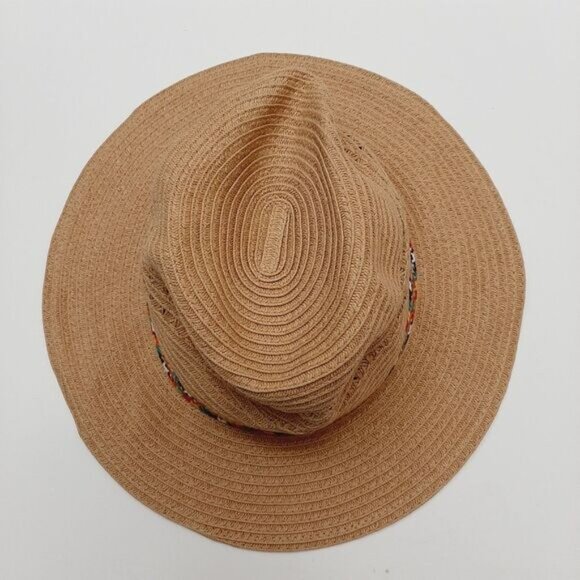 EDDIE BAUER Woven Summer Floppy Brim Hat Lightweight Cream Tan Sz S - Picture 7 of 9